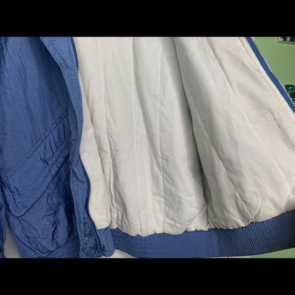 ❄️ Nouvelle Vague Joola vintage, blue puffy windbreaker jacket - Picture 10 of 12